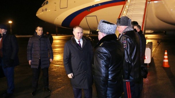 Владимир Путин прибыл в Новосибирск