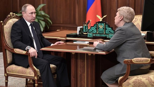 Владимир Путин провёл рабочую встречу с Министром образования и науки Ольгой Васильевой