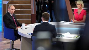 Путин начал прямую линию с ответа на вопрос о сути нацпроектов