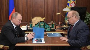 Президент России Владимир Путин встретился с ректором МГУ Виктором Садовничим